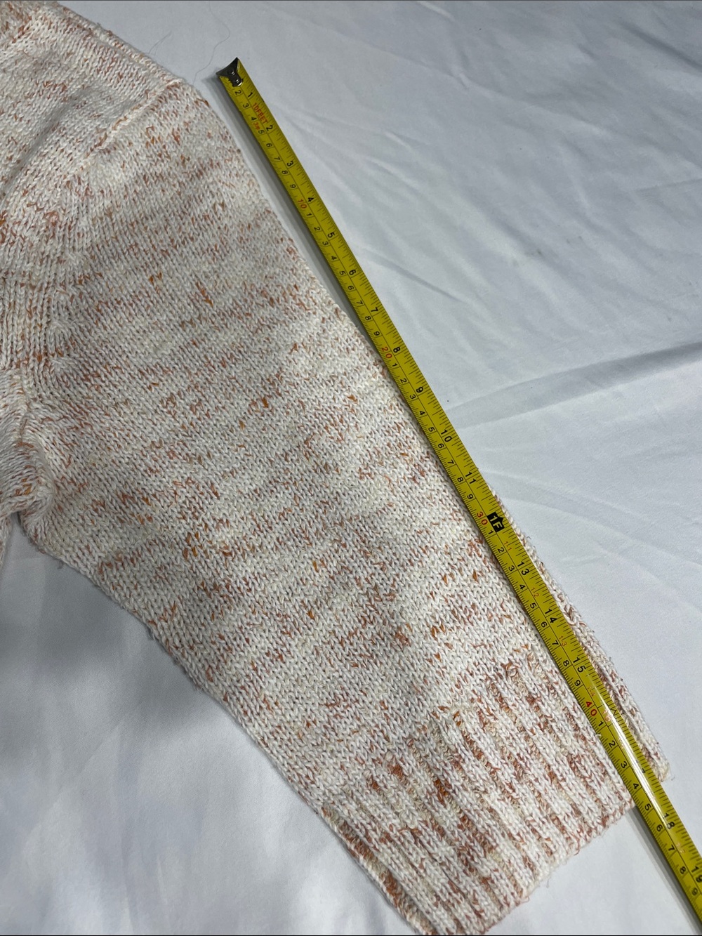 J.Jill crewneck sweater NWT soft cream knit speckled warm rust speckles. Size XL - Picture 9 of 9